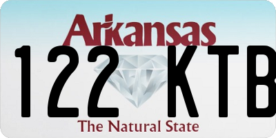 AR license plate 122KTB