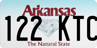 AR license plate 122KTC