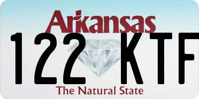 AR license plate 122KTF