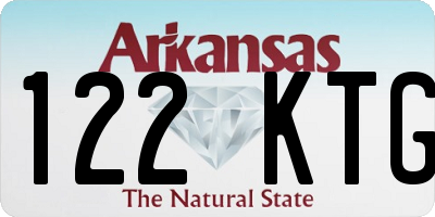 AR license plate 122KTG