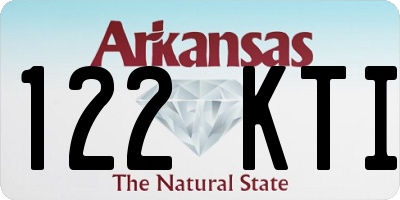 AR license plate 122KTI