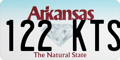 AR license plate 122KTS