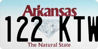 AR license plate 122KTW