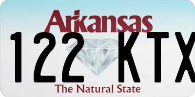 AR license plate 122KTX