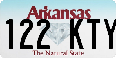 AR license plate 122KTY