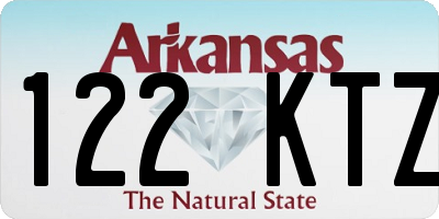 AR license plate 122KTZ