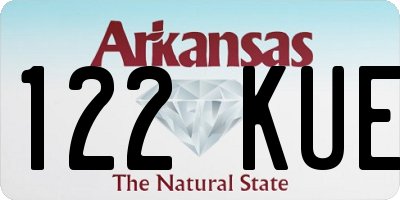 AR license plate 122KUE