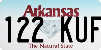 AR license plate 122KUF