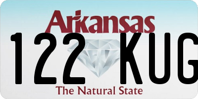 AR license plate 122KUG
