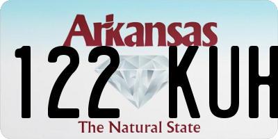 AR license plate 122KUH