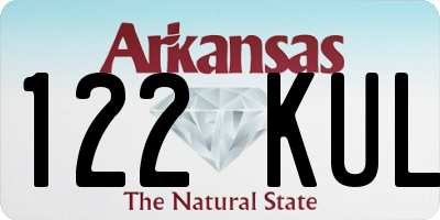 AR license plate 122KUL