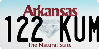 AR license plate 122KUM