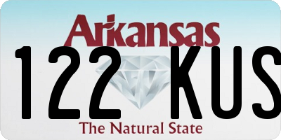 AR license plate 122KUS