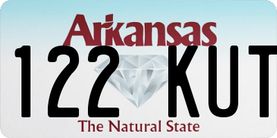 AR license plate 122KUT