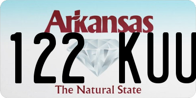 AR license plate 122KUU