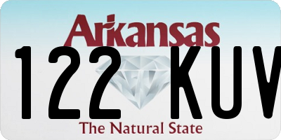 AR license plate 122KUV