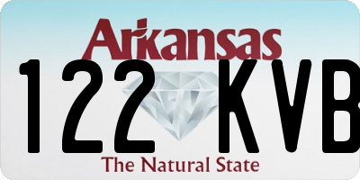 AR license plate 122KVB