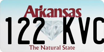 AR license plate 122KVC