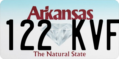 AR license plate 122KVF