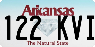 AR license plate 122KVI