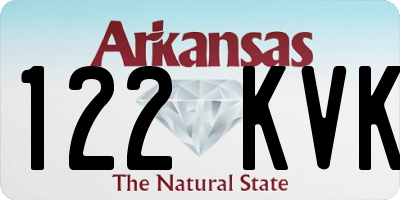 AR license plate 122KVK