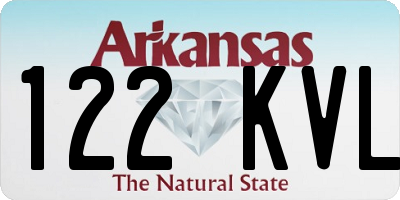 AR license plate 122KVL