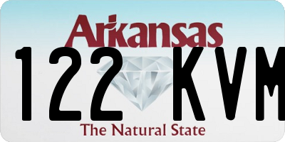AR license plate 122KVM