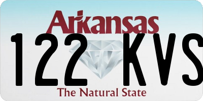 AR license plate 122KVS