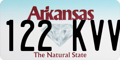 AR license plate 122KVV