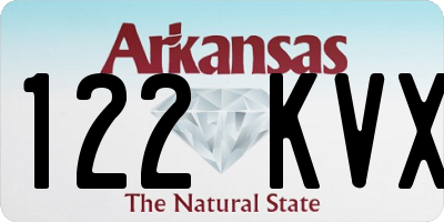AR license plate 122KVX