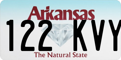 AR license plate 122KVY