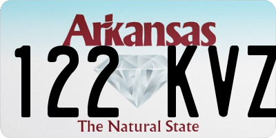 AR license plate 122KVZ