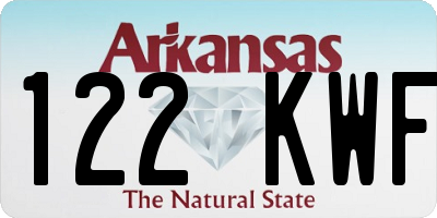 AR license plate 122KWF