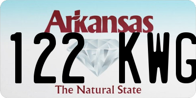 AR license plate 122KWG