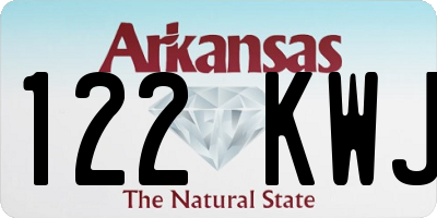 AR license plate 122KWJ