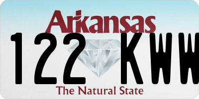 AR license plate 122KWW