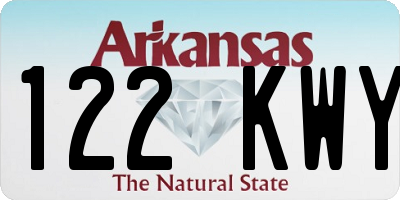 AR license plate 122KWY