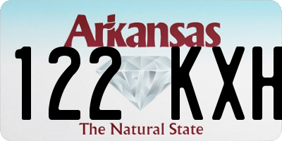 AR license plate 122KXH