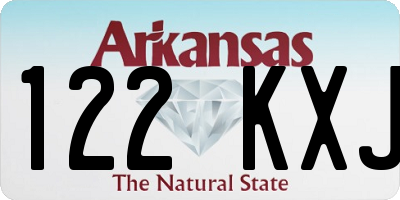 AR license plate 122KXJ