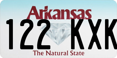 AR license plate 122KXK
