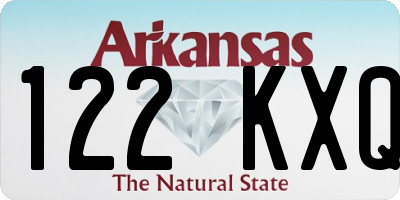 AR license plate 122KXQ