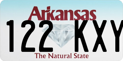 AR license plate 122KXY