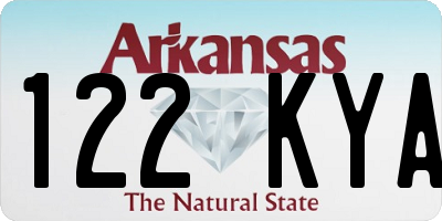 AR license plate 122KYA
