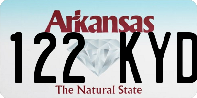 AR license plate 122KYD
