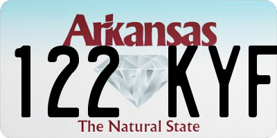 AR license plate 122KYF