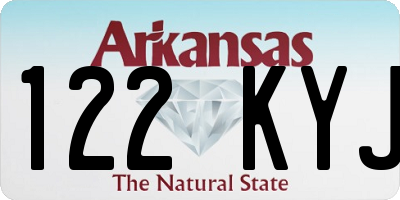 AR license plate 122KYJ