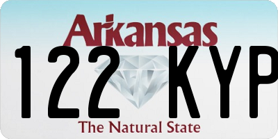 AR license plate 122KYP
