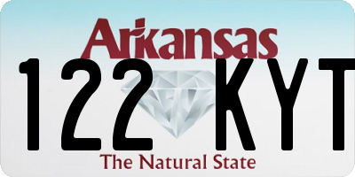 AR license plate 122KYT