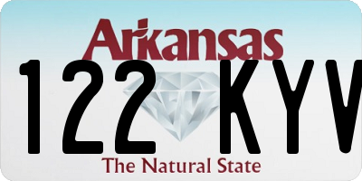 AR license plate 122KYV