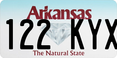 AR license plate 122KYX